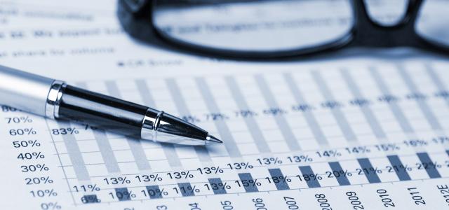 Pen and Glasses on Financial Document